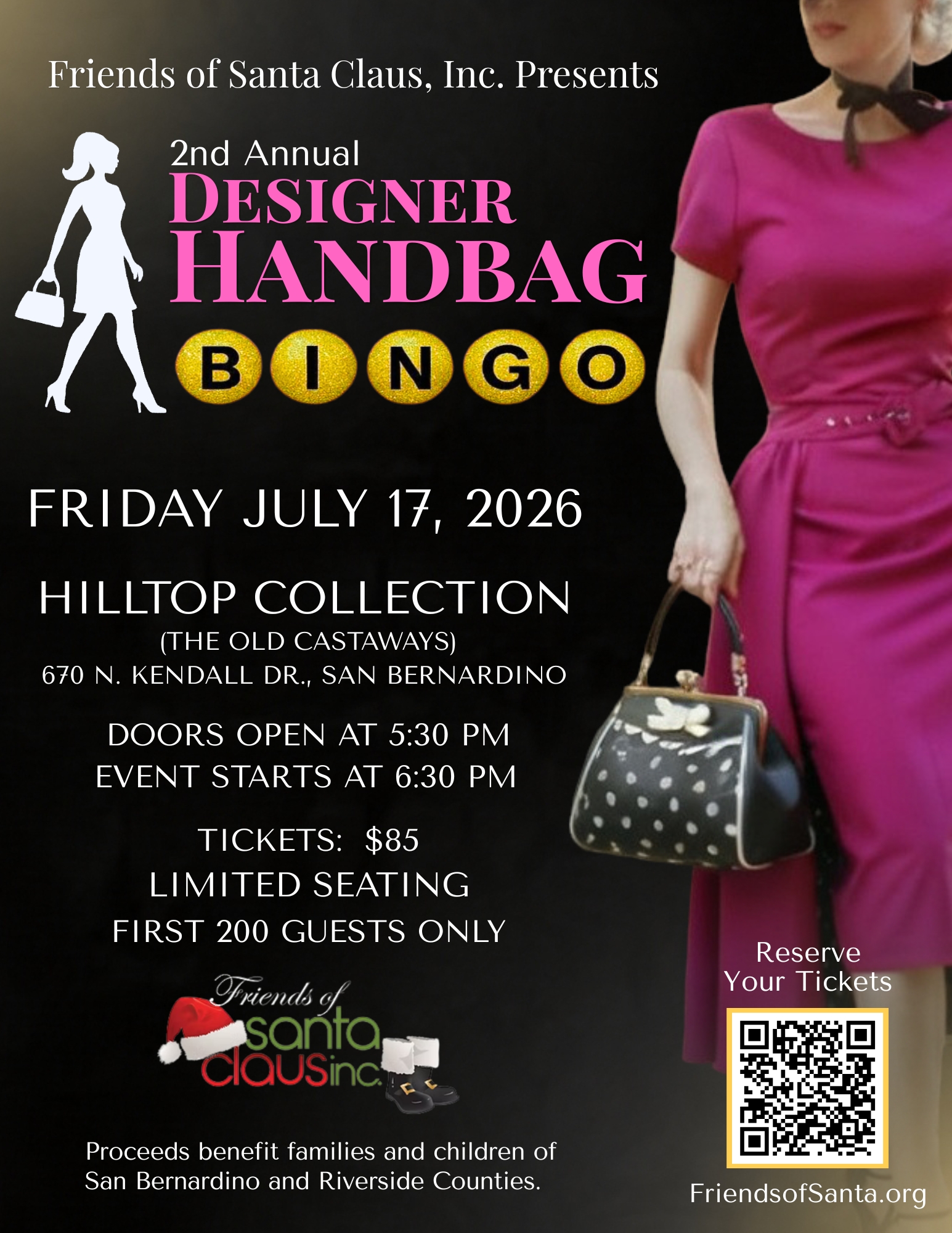 Designer Handbag Bingo Flyer - July 17 2026